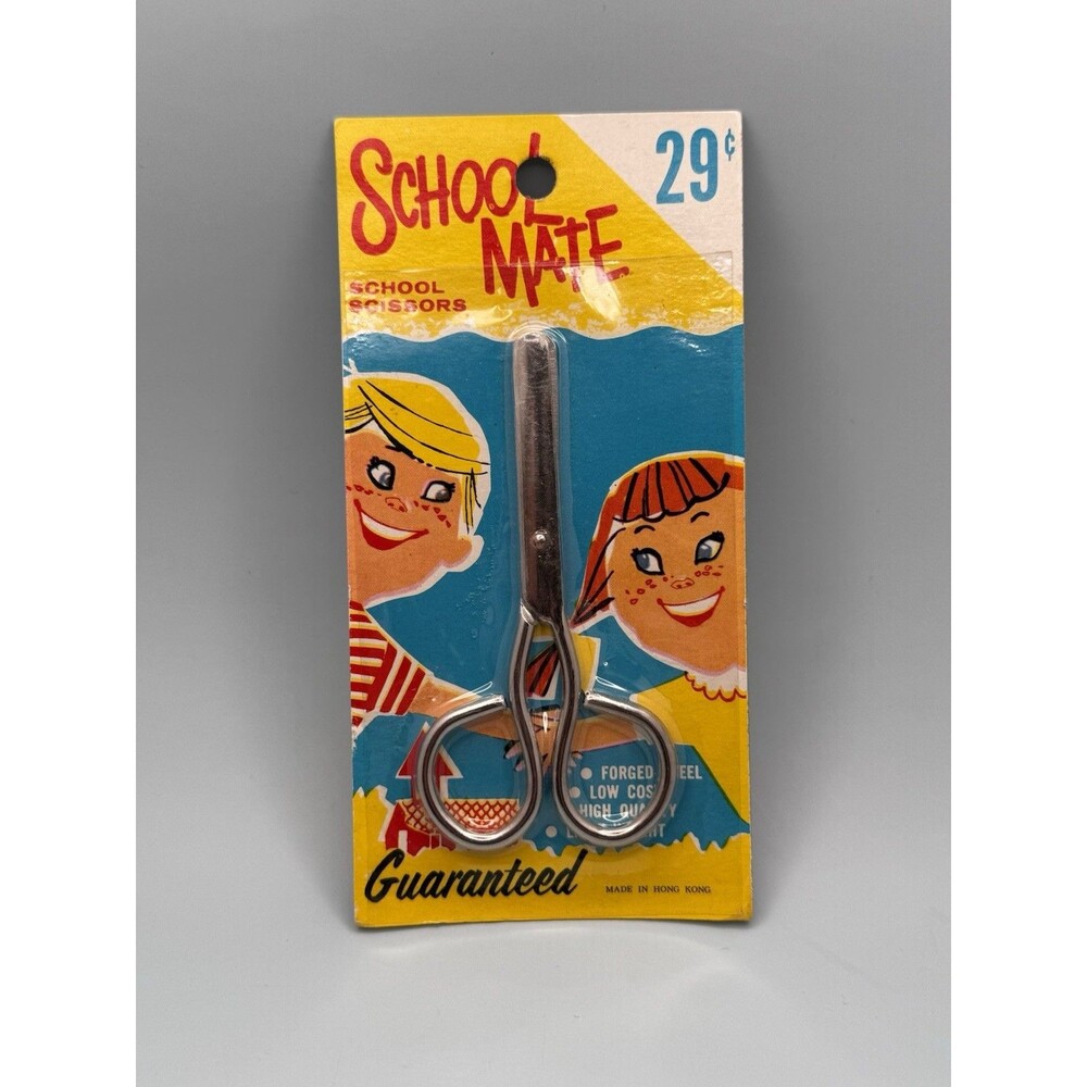 Vintage School Mate School Scissors NEW Sealed Package (Bx 7)